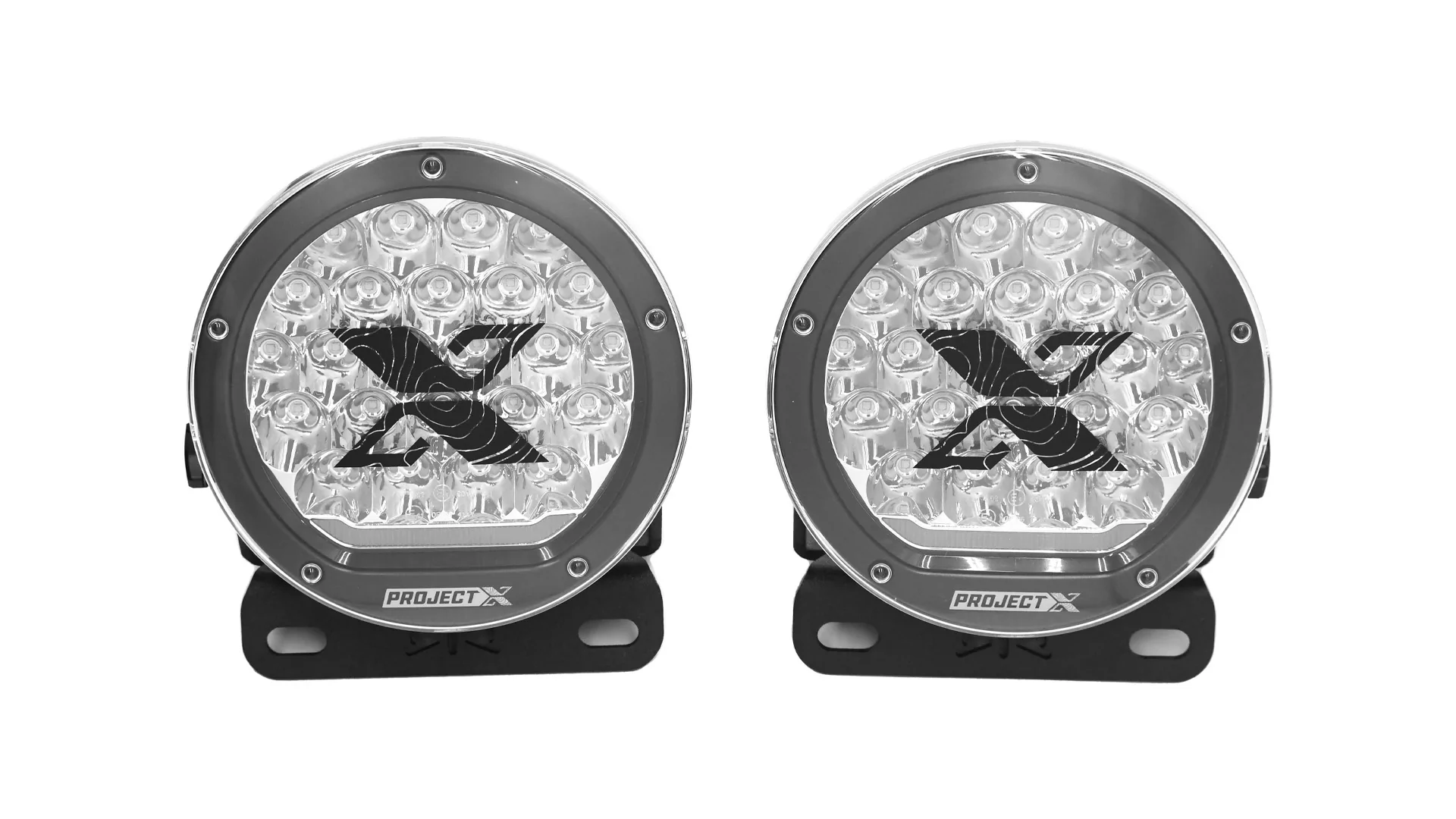 RTR Front Bumper Light Mount Kit w/ Project X HP.70 Lights (21+ Bronco w/ Modular Front Bumper)